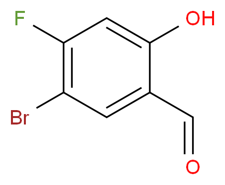 5-Bromo-4-fluoro-2-hydroxybenzaldehyde_分子结构_CAS_399-00-8)