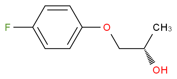 (2S)-1-(4-fluorophenoxy)propan-2-ol_分子结构_CAS_206125-75-9