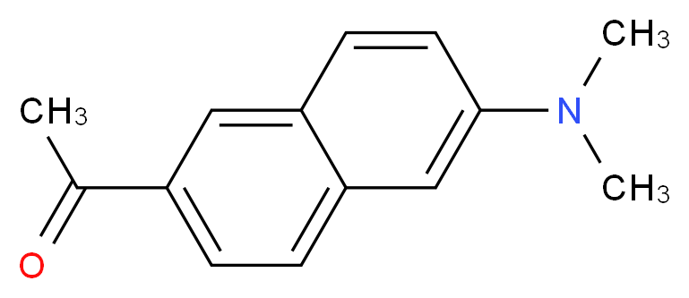 2-Acetyl-6-(dimethylamino)naphthalene_分子结构_CAS_68520-00-3)