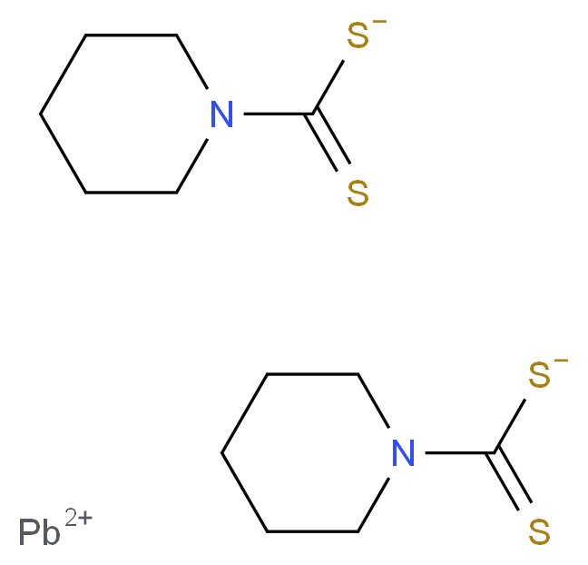 LEAD PENTAMETHYLENE DITHIOCARBAMATE_分子结构_CAS_41556-46-1)