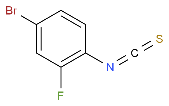 4-bromo-2-fluoro-1-isothiocyanatobenzene_分子结构_CAS_81171-71-3