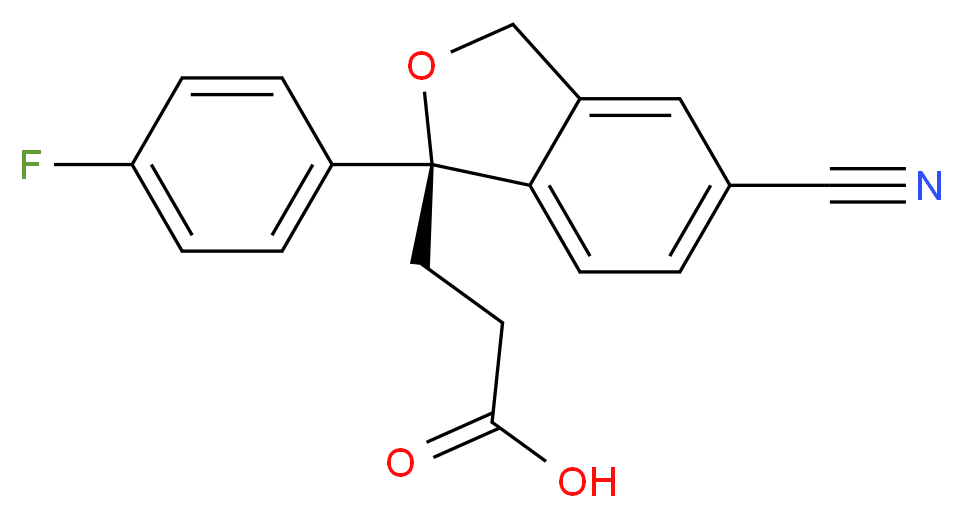 (S)-Didemethylamino Citalopram Carboxylic Acid_分子结构_CAS_766508-94-5)