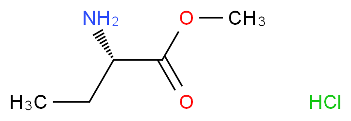 methyl (2S)-2-aminobutanoate hydrochloride_分子结构_CAS_56545-22-3