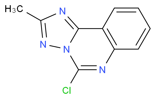 5-chloro-2-methyl-[1,2,4]triazolo[1,5-c]quinazoline_分子结构_CAS_)
