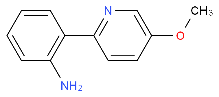 2-(5-methoxypyridin-2-yl)aniline_分子结构_CAS_885280-91-1