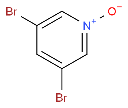 3,5-dibromopyridin-1-ium-1-olate_分子结构_CAS_2402-99-5