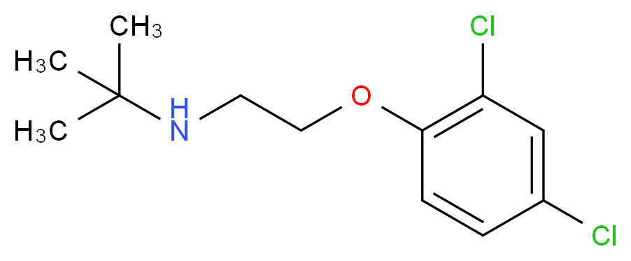 N-[2-(2,4-Dichlorophenoxy)ethyl]-2-methyl-2-propanamine_分子结构_CAS_)