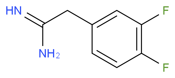 2-(3,4-difluorophenyl)acetimidamide_分子结构_CAS_885965-89-9)