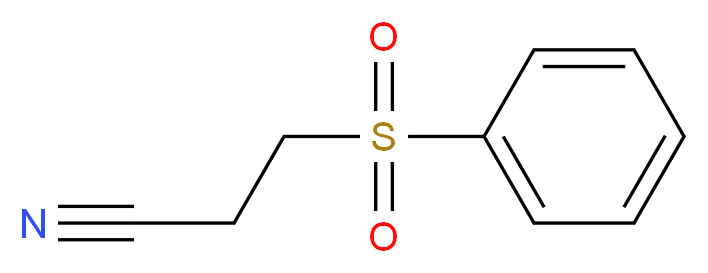 3-(phenylsulfonyl)propanenitrile_分子结构_CAS_)