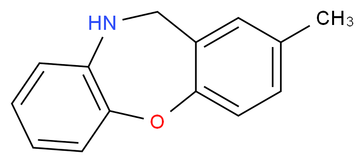 13-methyl-2-oxa-9-azatricyclo[9.4.0.0^{3,8}]pentadeca-1(11),3(8),4,6,12,14-hexaene_分子结构_CAS_443749-33-5