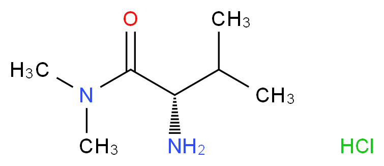 2-Amino-N,N,3-trimethylbutanamide hydrochloride_分子结构_CAS_1257848-66-0)