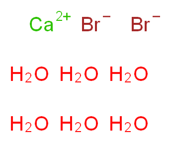 calcium hexahydrate dibromide_分子结构_CAS_71626-99-8