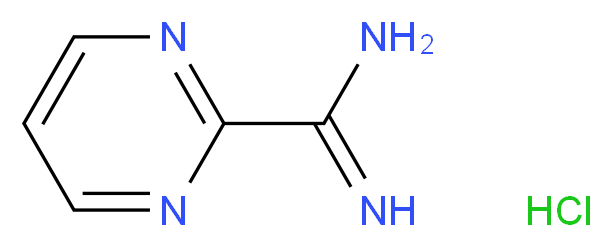 2-Amidinopyrimidine hydrochloride_分子结构_CAS_138588-40-6)