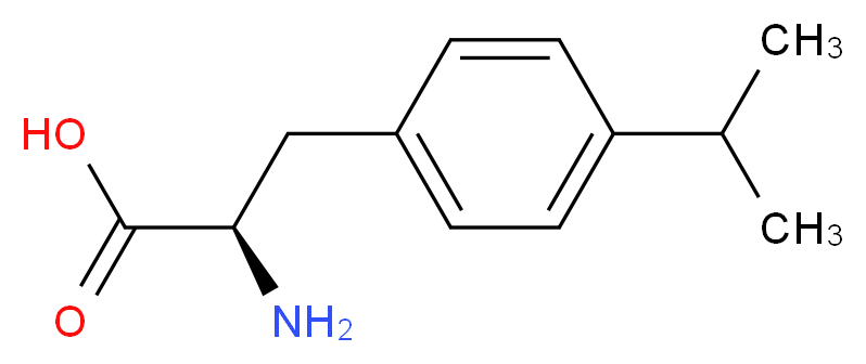 (2R)-2-amino-3-[4-(propan-2-yl)phenyl]propanoic acid_分子结构_CAS_755724-85-7