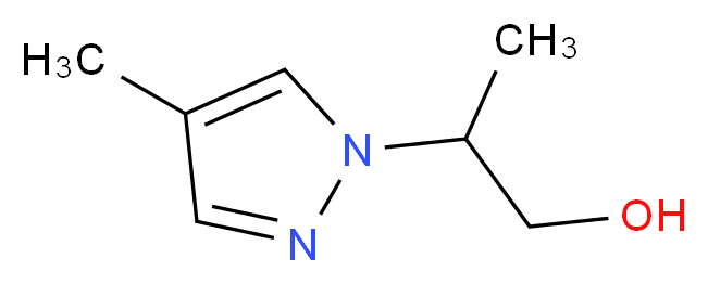 2-(4-methyl-1H-pyrazol-1-yl)propan-1-ol_分子结构_CAS_1177277-83-6