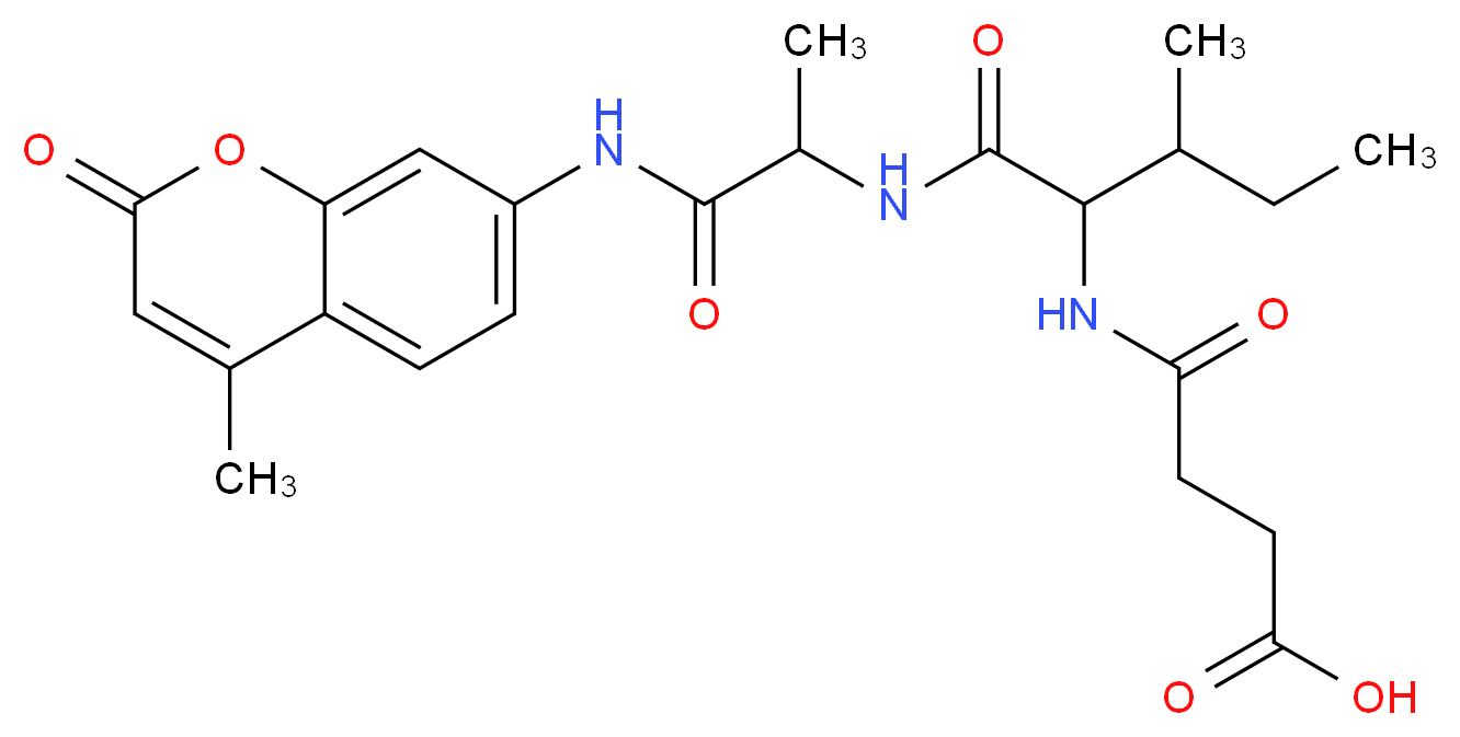 N-Succinyl-Ile-Ala-7-amido-4-methylcoumarin_分子结构_CAS_126103-95-5)