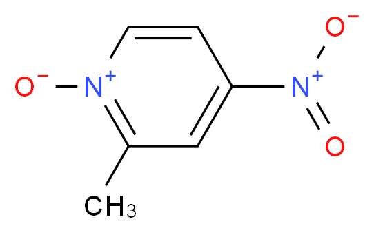 2-methyl-4-nitropyridin-1-ium-1-olate_分子结构_CAS_5470-66-6