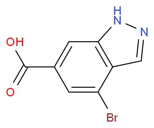 4-Bromo-1H-indazole-6-carboxylic acid_分子结构_CAS_885523-43-3)