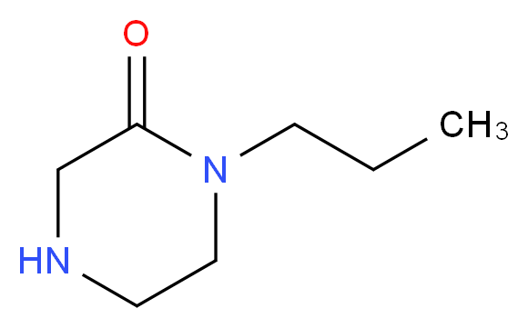 1-propylpiperazin-2-one_分子结构_CAS_65464-10-0