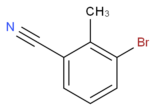 3-bromo-2-methylbenzonitrile_分子结构_CAS_52780-15-1