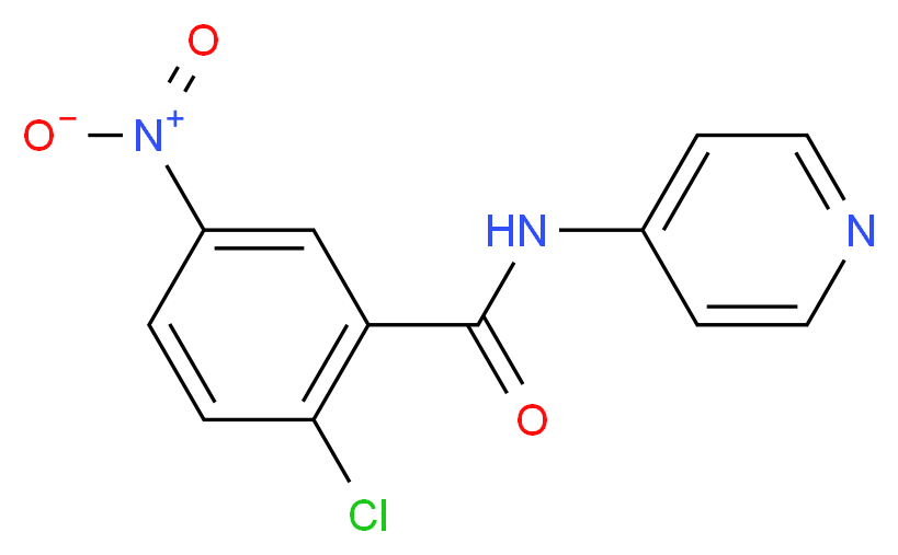 2-Chloro-5-nitro-N-4-pyridinylbenzamide_分子结构_CAS_313516-66-4)