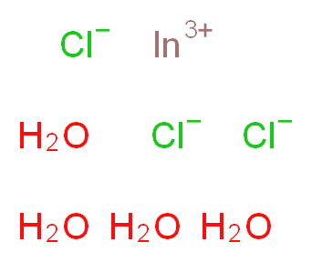 indium(3+) ion tetrahydrate trichloride_分子结构_CAS_143983-91-9