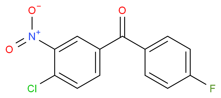 3-NITRO-4-CHLORO-4'-FLUOROBENZOPHENONE_分子结构_CAS_31431-16-0)