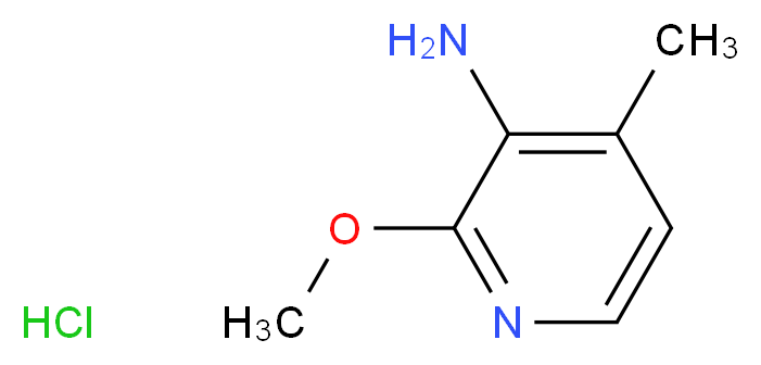 2-methoxy-4-methylpyridin-3-amine hydrochloride_分子结构_CAS_180087-79-0