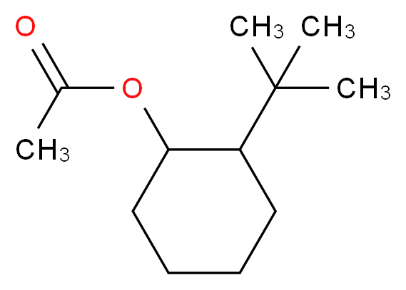 2-tert-butylcyclohexyl acetate_分子结构_CAS_88-41-5