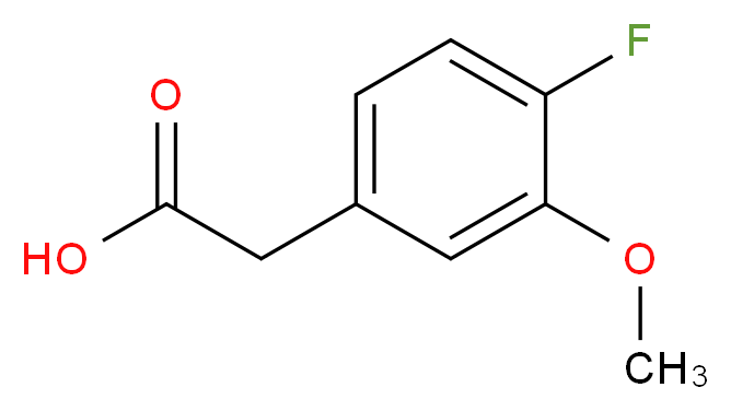 4-Fluoro-3-methoxyphenylacetic acid_分子结构_CAS_946713-86-6)