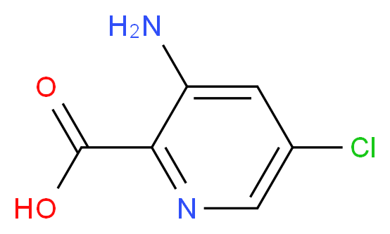 3-amino-5-chloropyridine-2-carboxylic acid_分子结构_CAS_53636-68-3