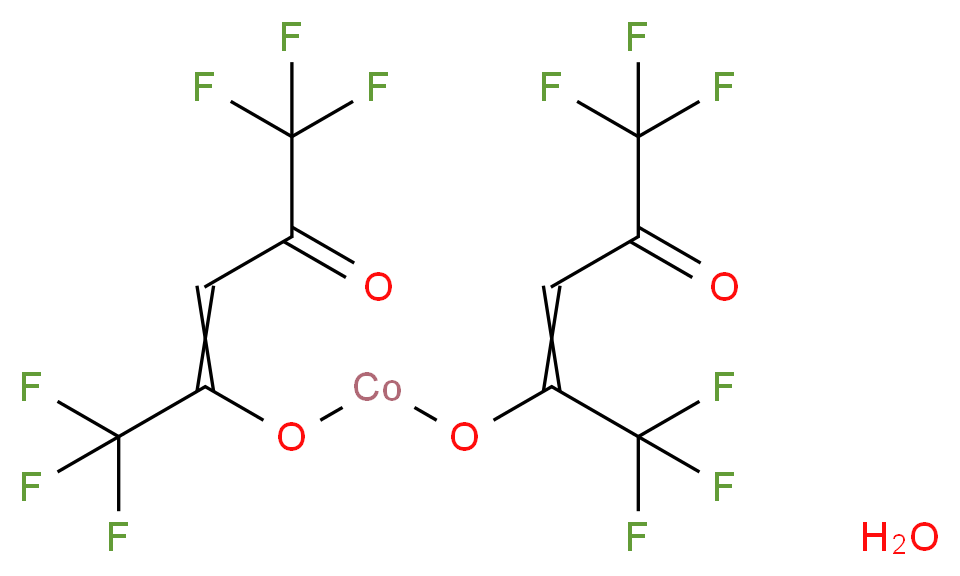 1,1,1,5,5,5-hexafluoro-4-({[(1,1,1,5,5,5-hexafluoro-4-oxopent-2-en-2-yl)oxy]cobaltio}oxy)pent-3-en-2-one hydrate_分子结构_CAS_206986-92-7