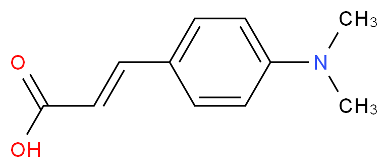 3-[4-(dimethylamino)phenyl]prop-2-enoic acid_分子结构_CAS_1552-96-1