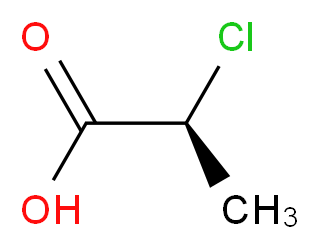 (S)-(-)-2-氯丙酸_分子结构_CAS_29617-66-1)