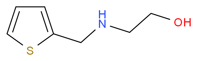 2-[(thiophen-2-ylmethyl)amino]ethan-1-ol_分子结构_CAS_93448-34-1