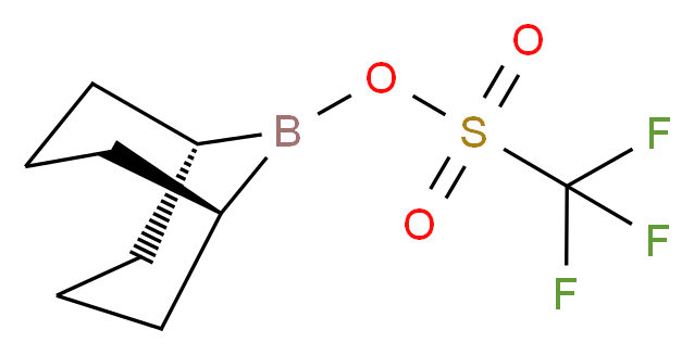 9-硼杂双环[3.3.1]壬基三氟甲磺酸酯 溶液_分子结构_CAS_62731-43-5)