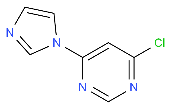 4-chloro-6-(1H-imidazol-1-yl)pyrimidine_分子结构_CAS_114834-02-5