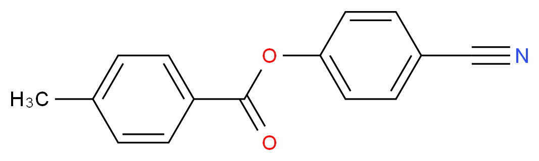 4-Cyanophenyl 4-Methylbenzoate_分子结构_CAS_32792-42-0)