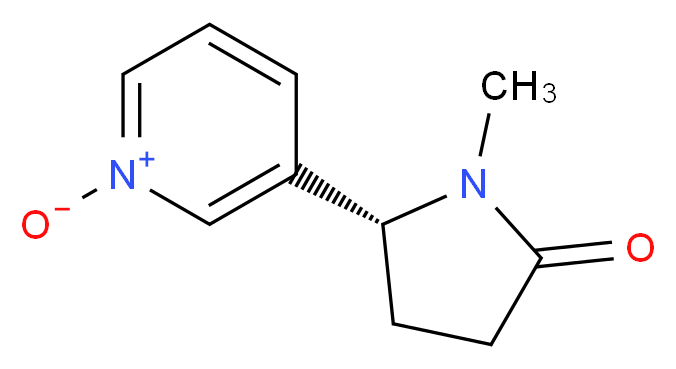 3-[(2R)-1-methyl-5-oxopyrrolidin-2-yl]pyridin-1-ium-1-olate_分子结构_CAS_36508-80-2