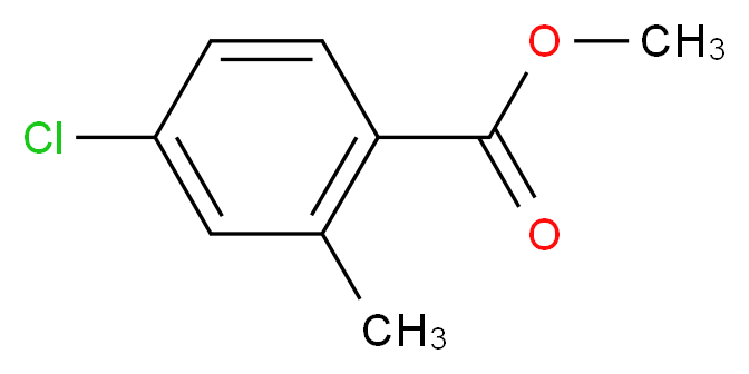 4-Chloro-2-methyl-benzoic acid methyl ester_分子结构_CAS_99585-12-3)