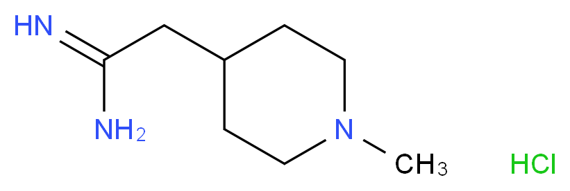 2-(1-Methylpiperidin-4-yl)ethanimidamide hydrochloride_分子结构_CAS_)