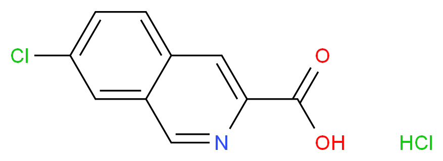 7-Chloro-3-isoquinolinecarboxylic Acid Hydrochloride_分子结构_CAS_365998-39-6)