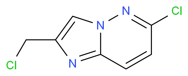 6-chloro-2-(chloromethyl)imidazo[1,2-b]pyridazine_分子结构_CAS_154578-23-1)