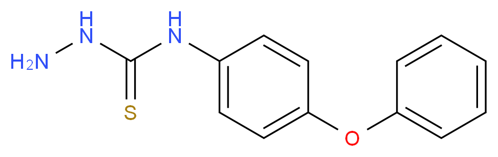 3-amino-1-(4-phenoxyphenyl)thiourea_分子结构_CAS_206761-85-5