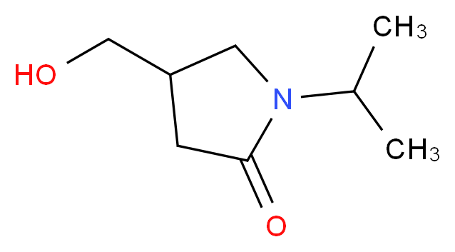 4-(hydroxymethyl)-1-(propan-2-yl)pyrrolidin-2-one_分子结构_CAS_59857-88-4