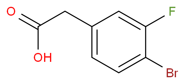 2-(4-bromo-3-fluorophenyl)acetic acid_分子结构_CAS_)