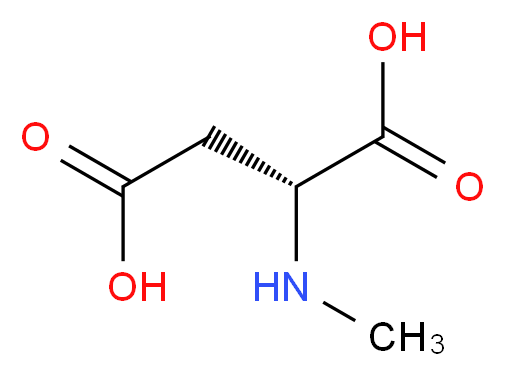 (2R)-2-(methylamino)butanedioic acid_分子结构_CAS_6384-92-5