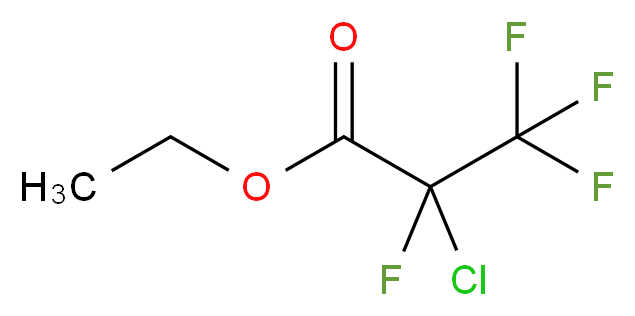 ethyl 2-chloro-2,3,3,3-tetrafluoropropanoate_分子结构_CAS_5829-03-8