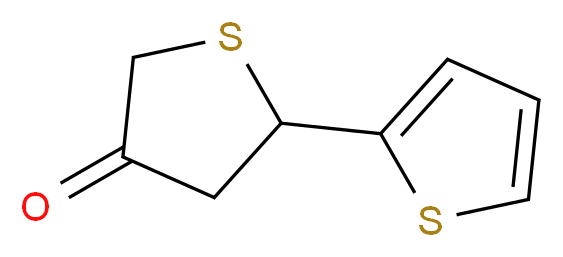 5-(thiophen-2-yl)thiolan-3-one_分子结构_CAS_108372-48-1