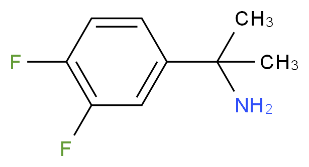 2-(3,4-difluorophenyl)propan-2-amine_分子结构_CAS_306761-17-1